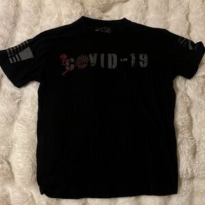 Men’s Grunt Style Black COVID-19 Graphic Tee M Medium New